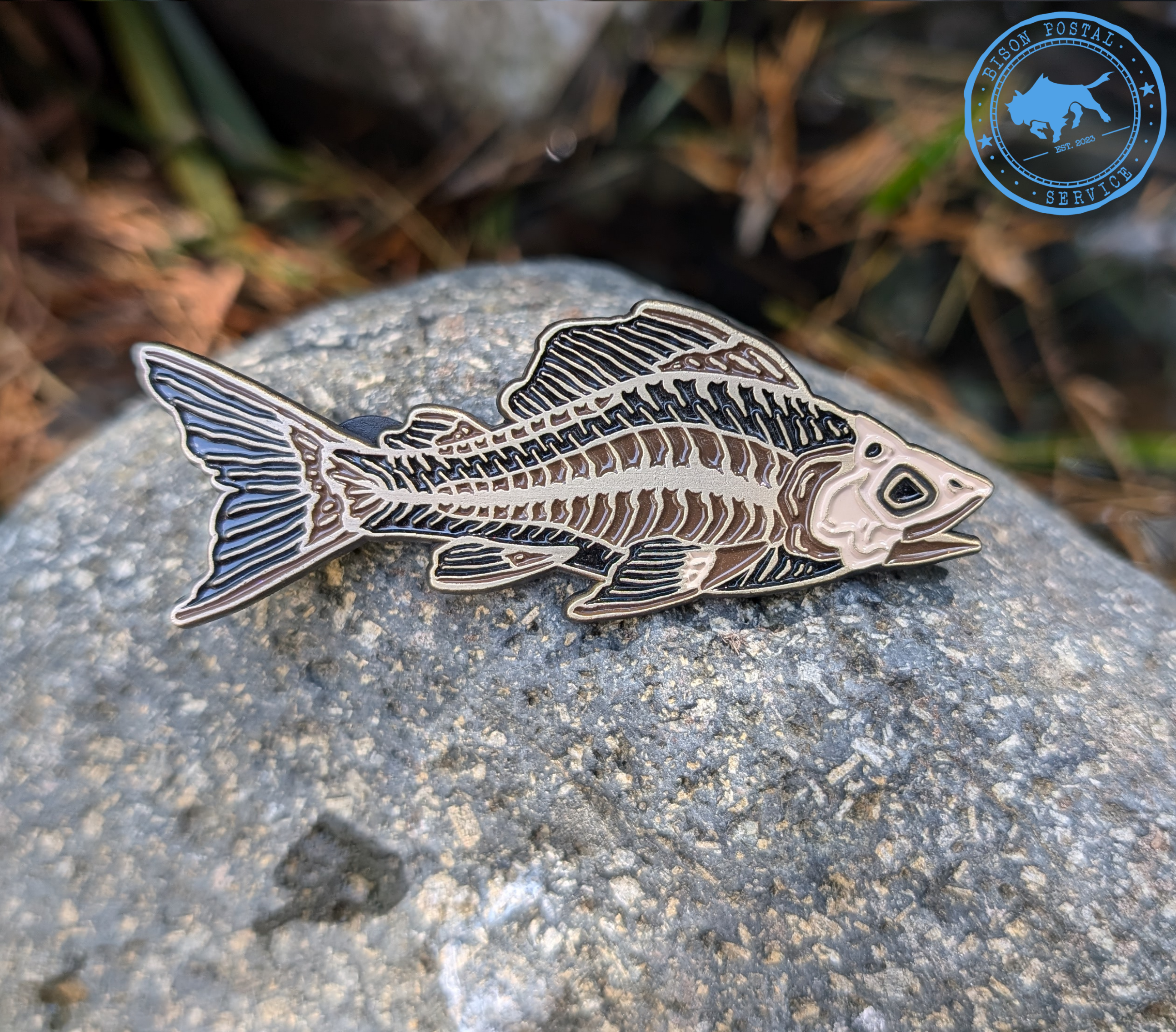 Fossilized Fish Enamel Pin