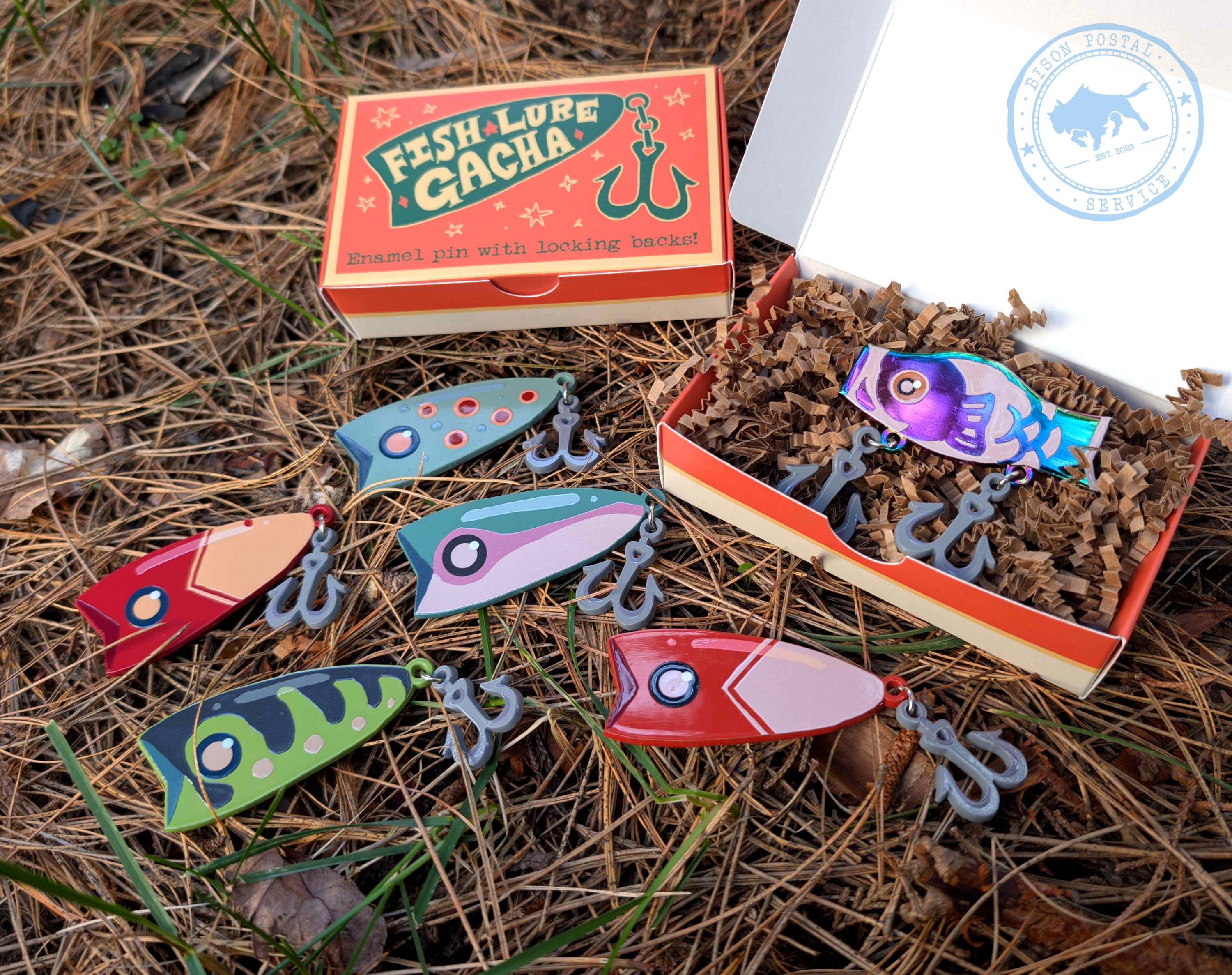 Fish Lure Pin Gacha (Mystery Box)
