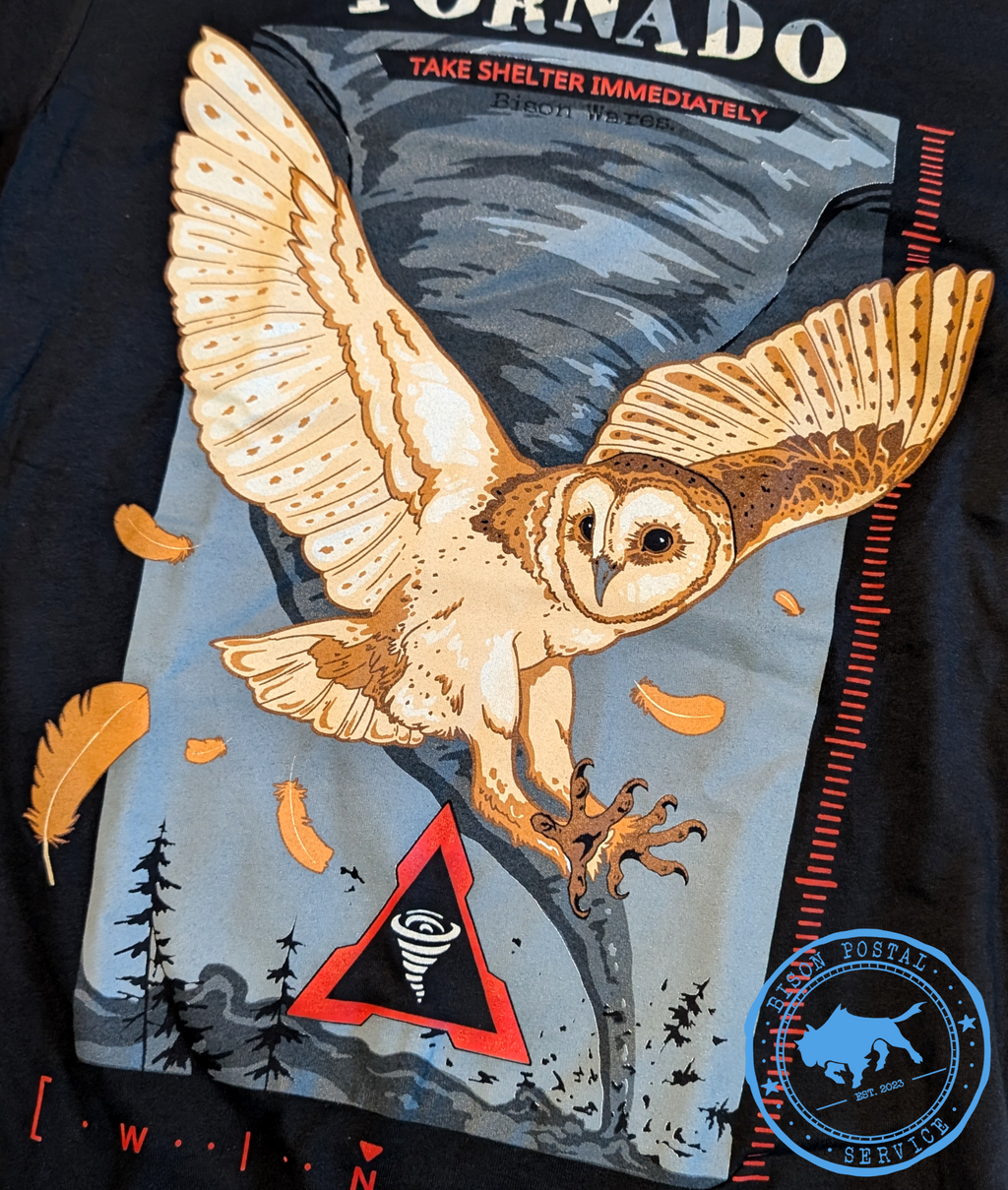 Tornado Barn Owl - T-Shirt