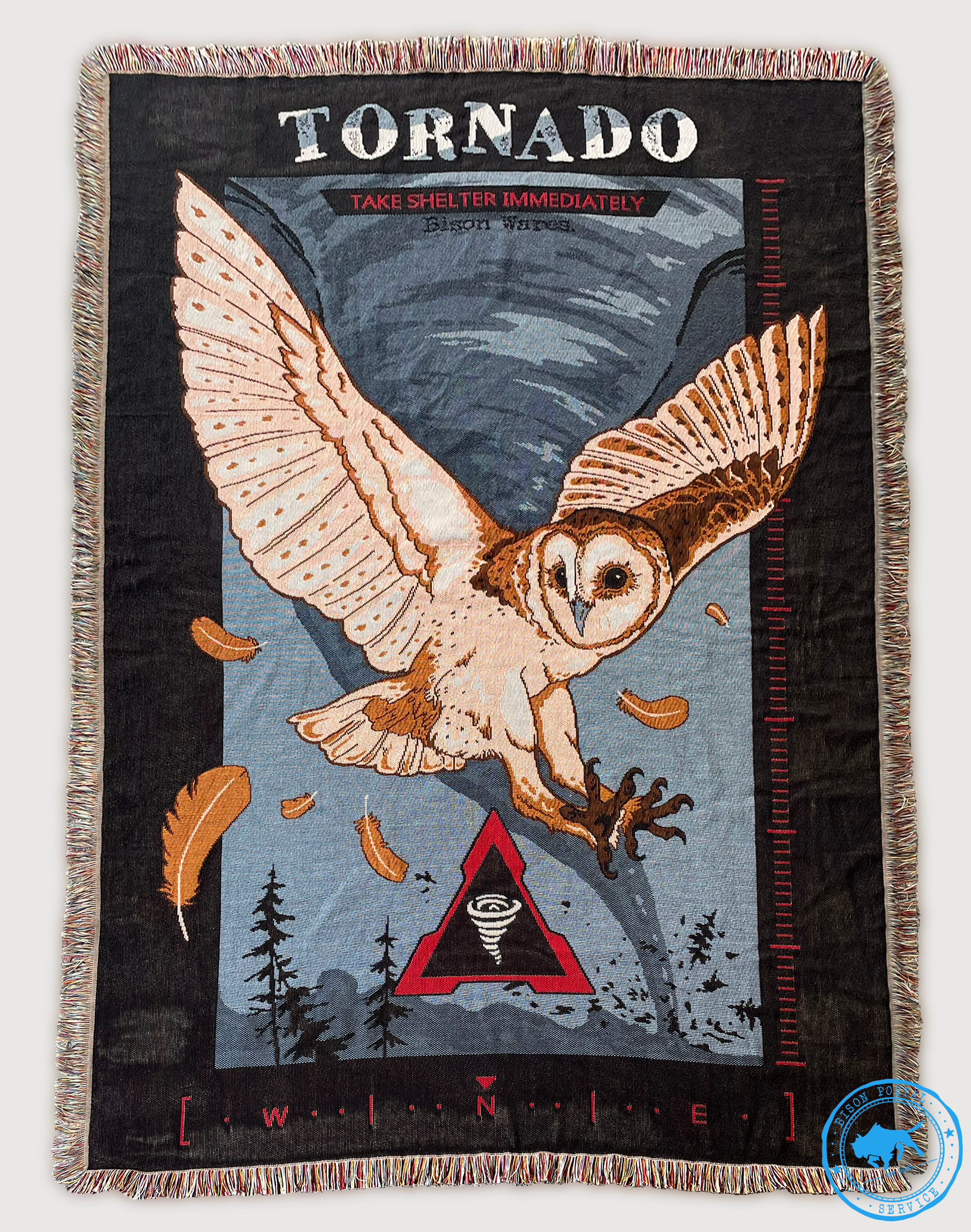 TORNADO Barn Owl - Woven Blanket
