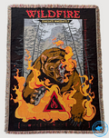 WILDFIRE Grizzly Bear - Woven Blanket
